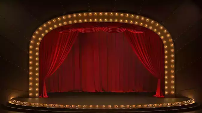 Cabaret scene 3D model