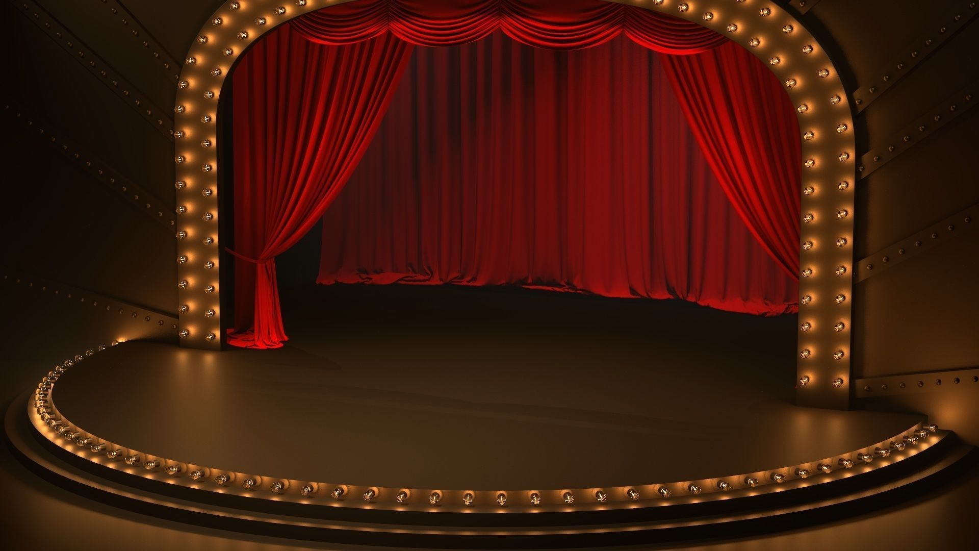 Cabaret scene 3D model_2