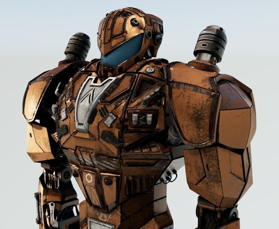 Robot Jaeger full rig Unreal ready 3D model_12