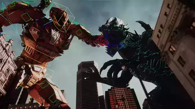 Robot Jaeger full rig Unreal ready 3D model