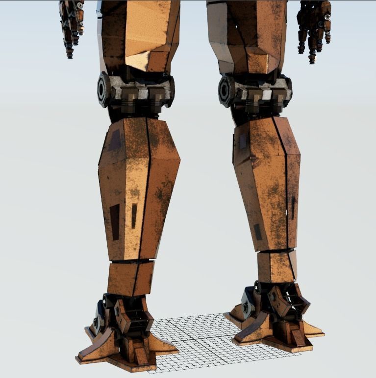 Robot Jaeger full rig Unreal ready 3D model_16