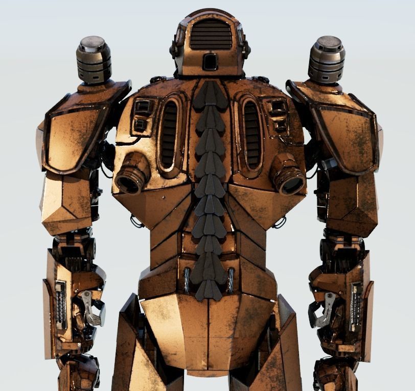 Robot Jaeger full rig Unreal ready 3D model_14