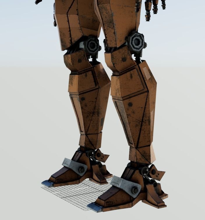 Robot Jaeger full rig Unreal ready 3D model_15