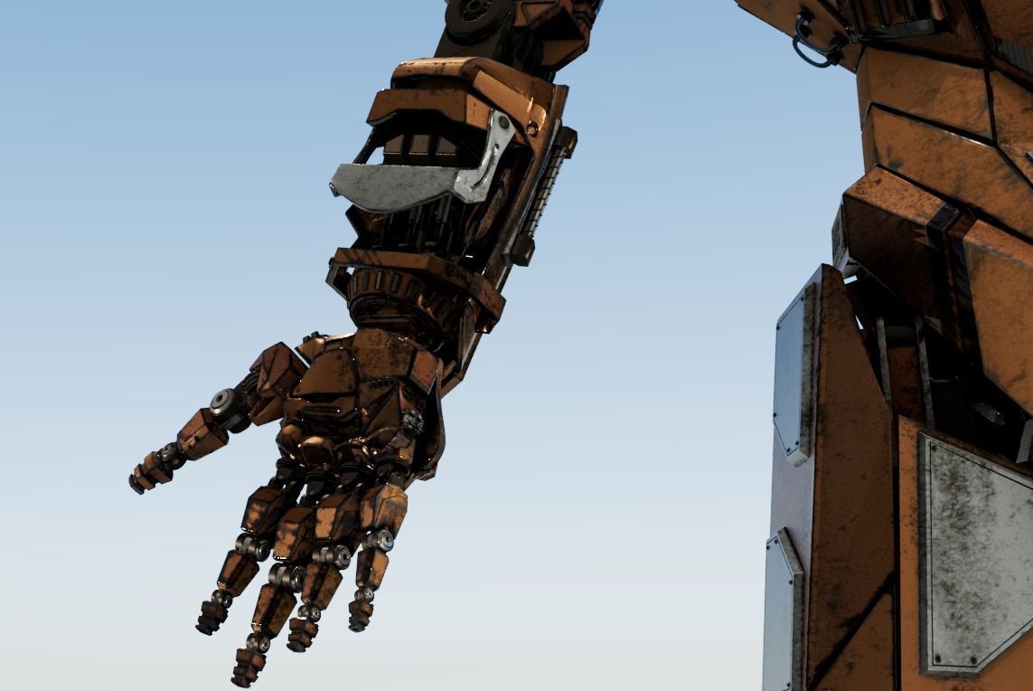 Robot Jaeger full rig Unreal ready 3D model_13