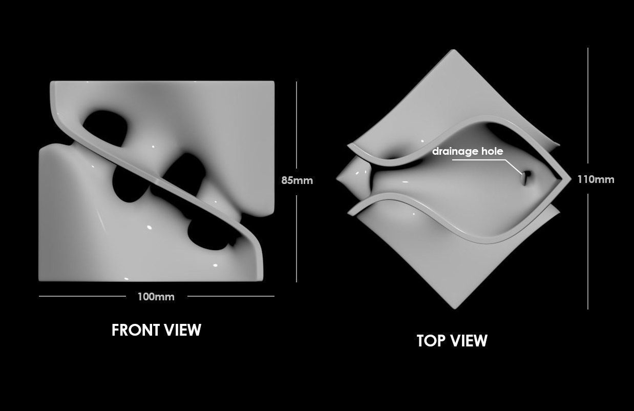 Minimal Plant Pot 3D print model_2