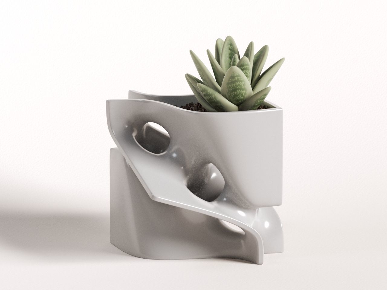 Minimal Plant Pot 3D print model_1
