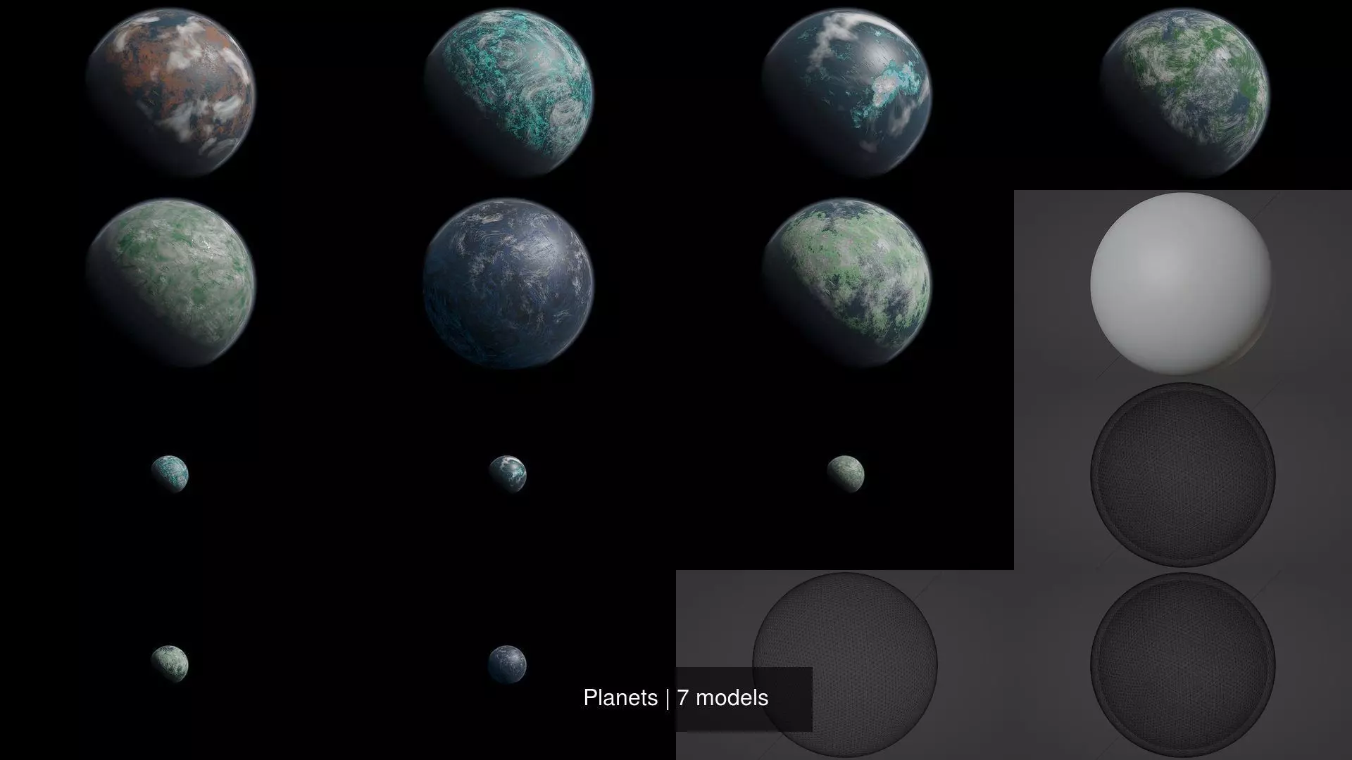 Planets planet 3D Model Collection_0