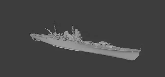 IJN Tone 3D print model