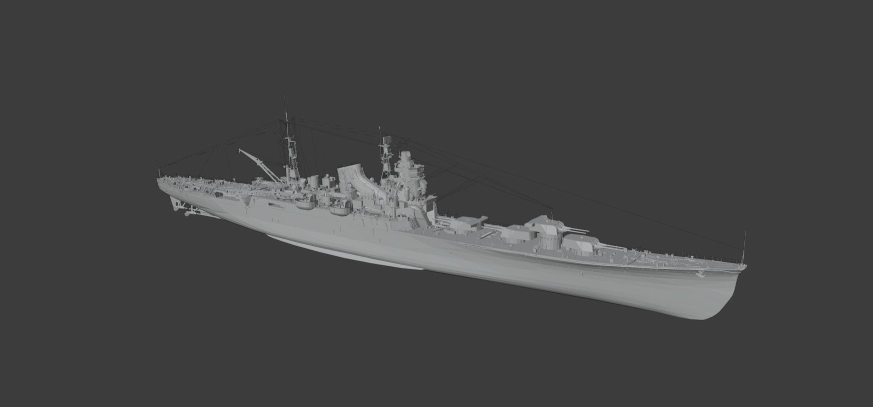 IJN Tone 3D print model_1