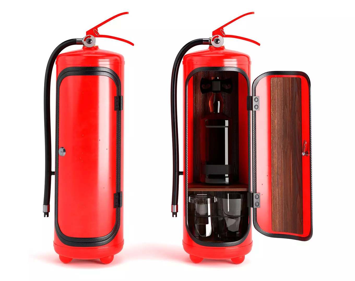Kanistroff Fire extinguisher mini bar 3D model