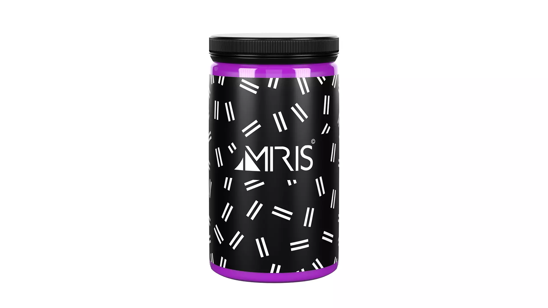 Gouache color paint jar 07l 3D model