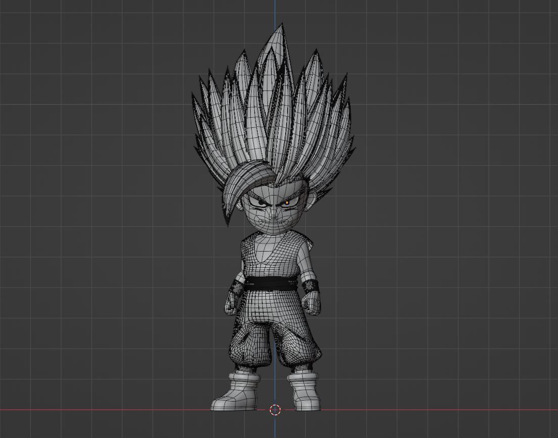 Gohan Beast SD - Dragonball Super 3D model_9