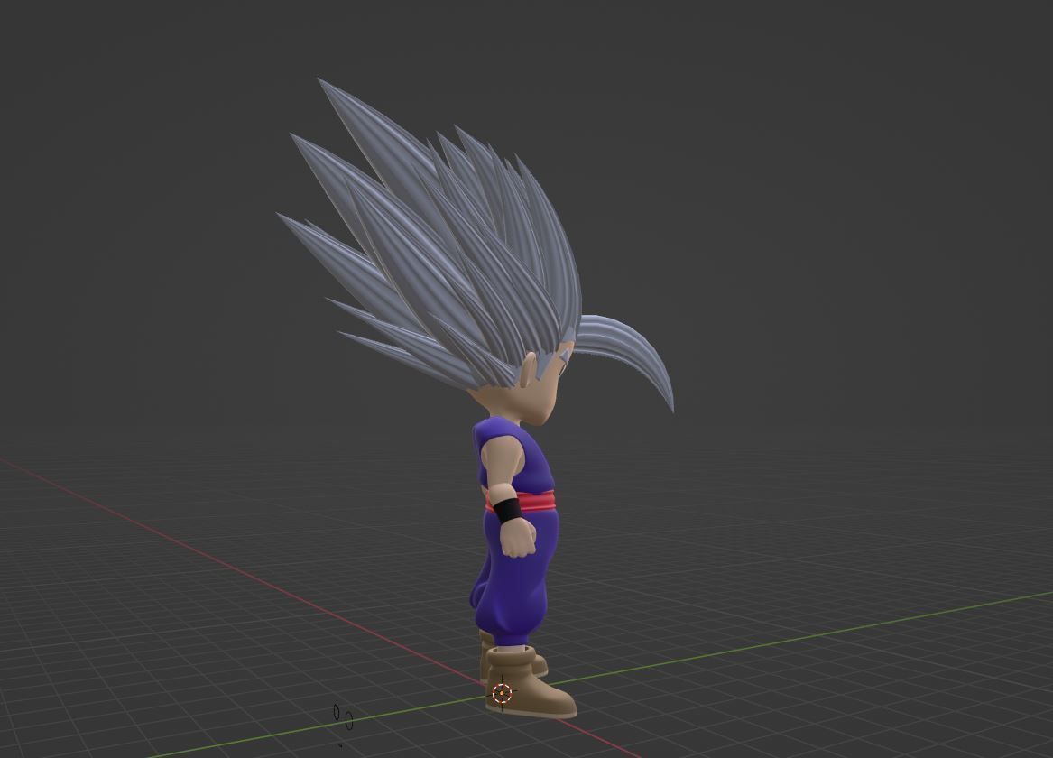 Gohan Beast SD - Dragonball Super 3D model_6