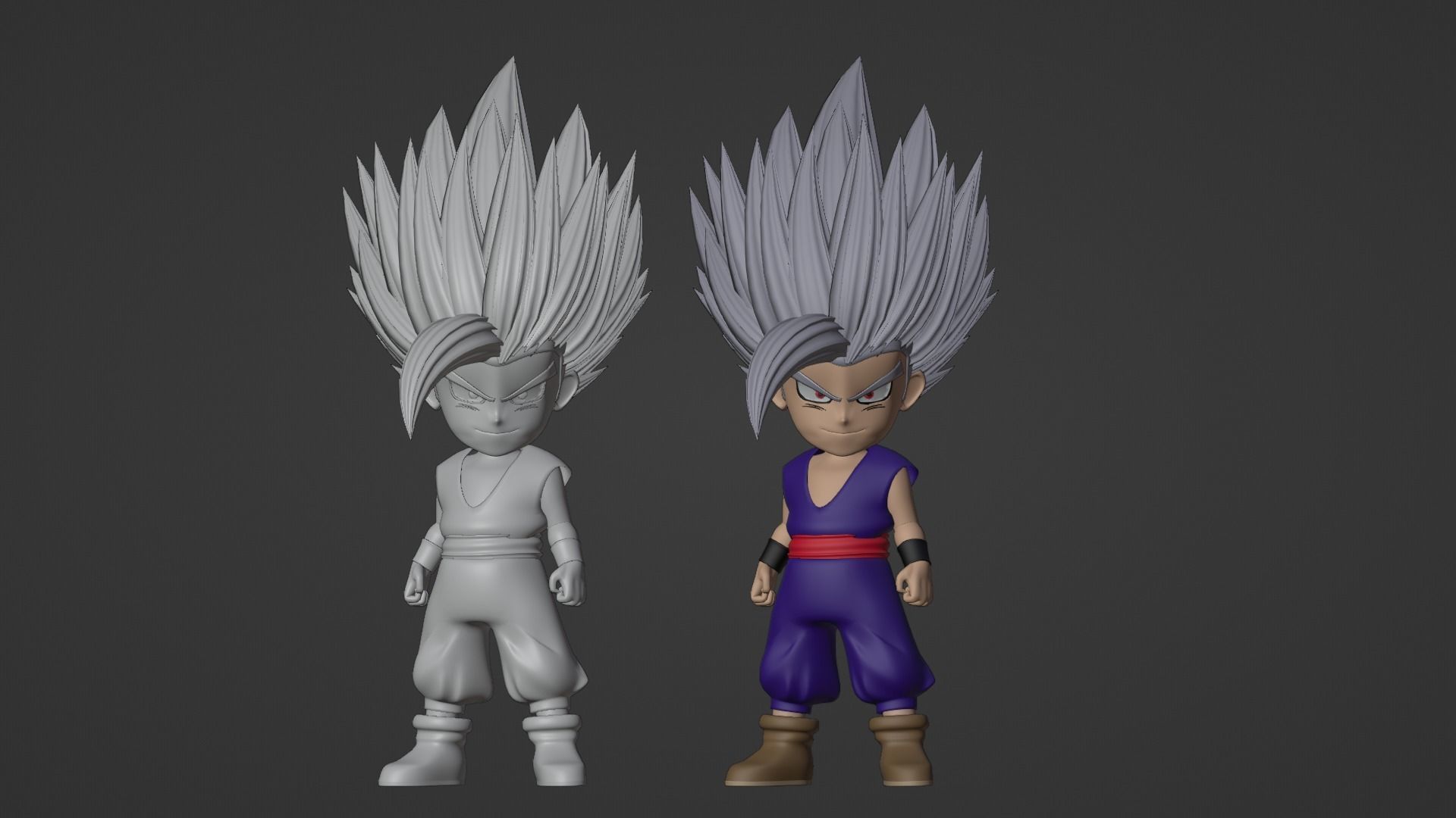 Gohan Beast SD - Dragonball Super 3D model_18