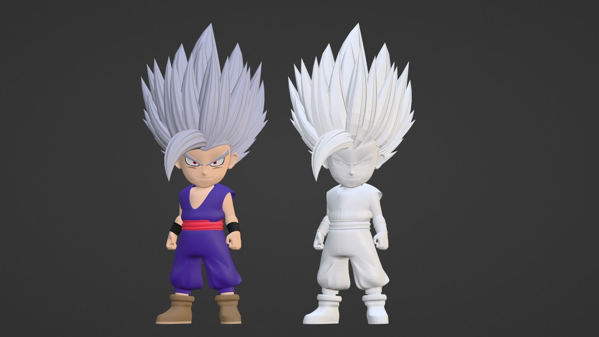 Gohan Beast SD - Dragonball Super 3D model_16