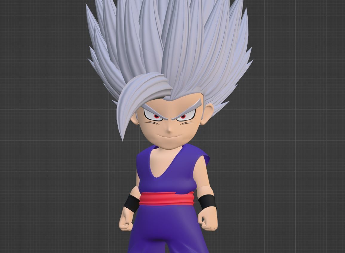 Gohan Beast SD - Dragonball Super 3D model_8