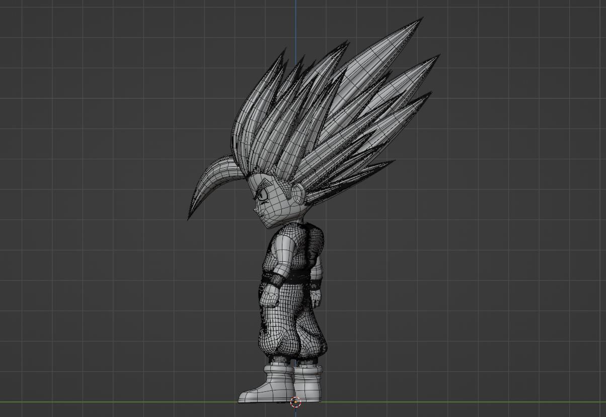 Gohan Beast SD - Dragonball Super 3D model_10