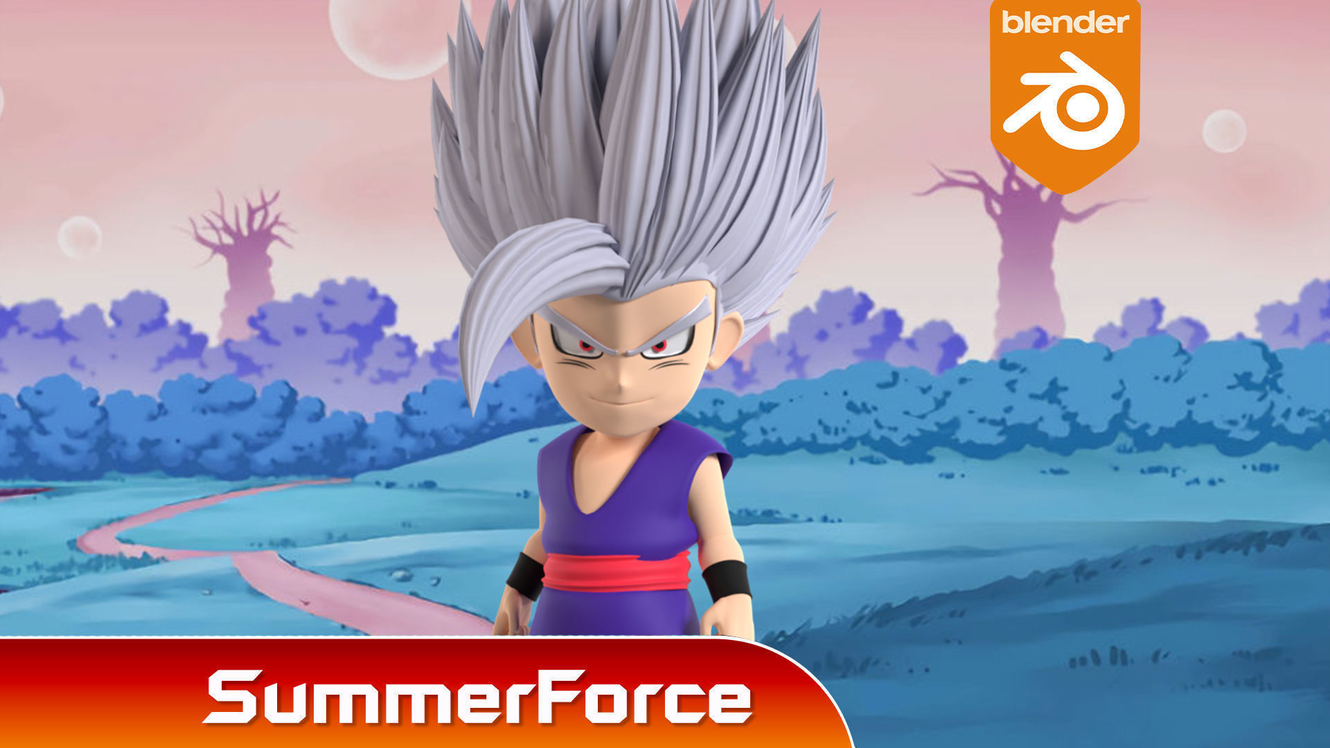 Gohan Beast SD - Dragonball Super 3D model_1