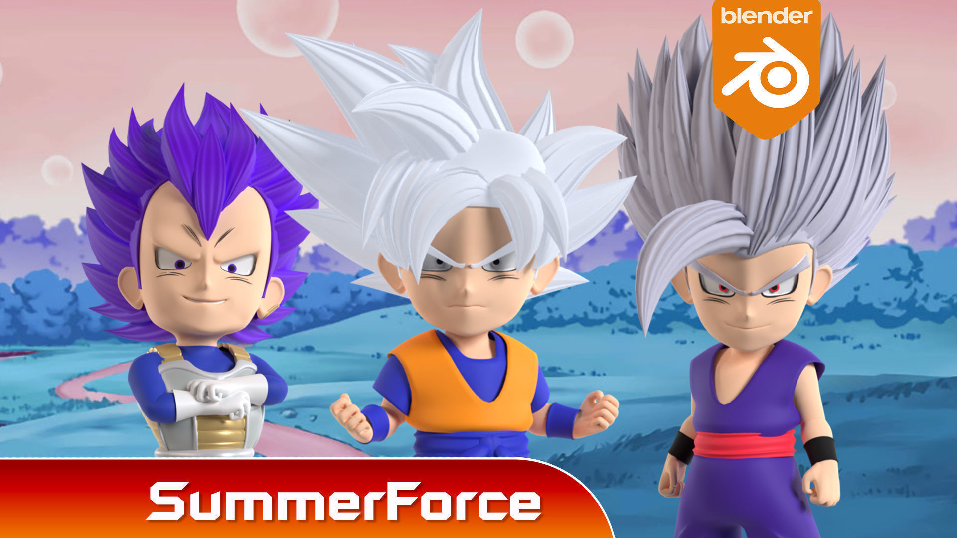 Gohan Beast SD - Dragonball Super 3D model_3