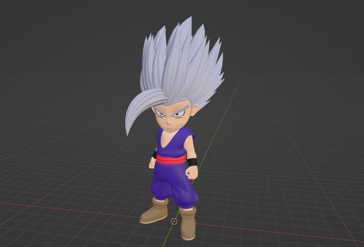 Gohan Beast SD - Dragonball Super 3D model_4
