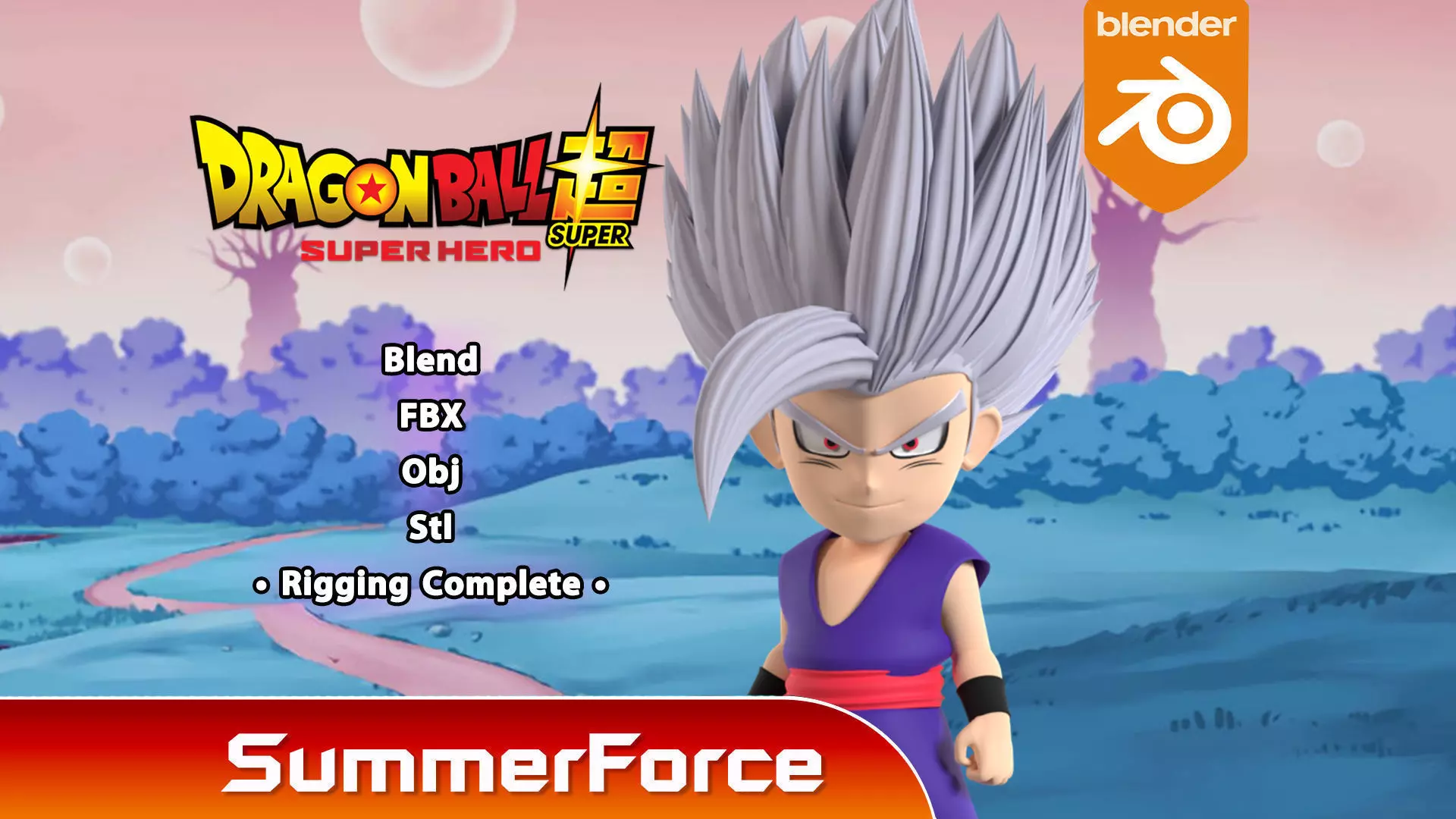 Gohan Beast SD - Dragonball Super 3D model_0