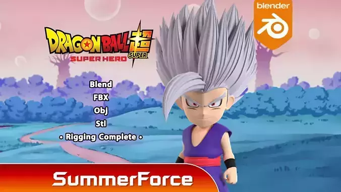 Gohan Beast SD - Dragonball Super 3D model