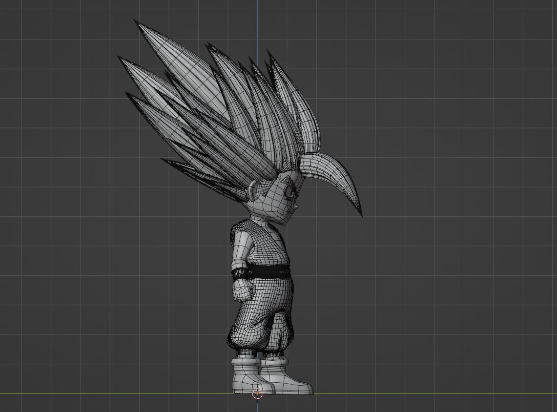 Gohan Beast SD - Dragonball Super 3D model_12