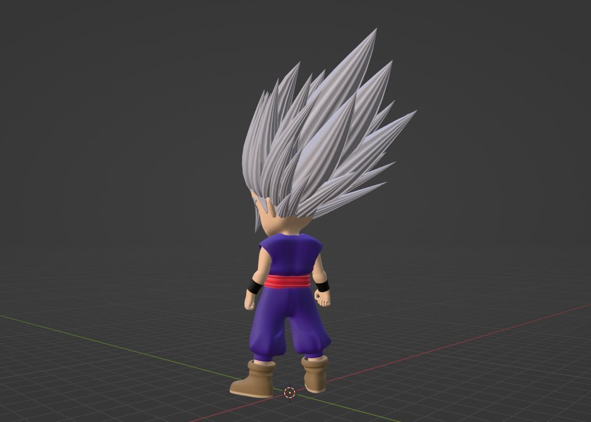 Gohan Beast SD - Dragonball Super 3D model_5