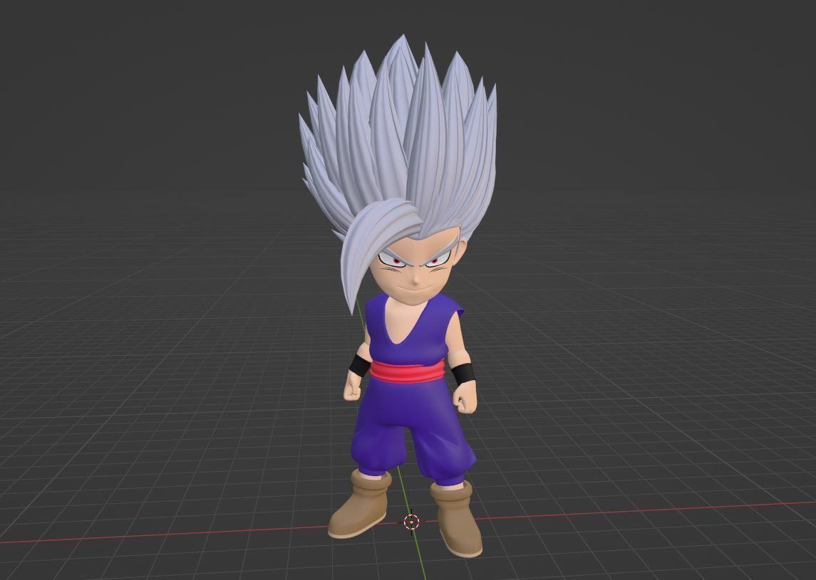 Gohan Beast SD - Dragonball Super 3D model_7