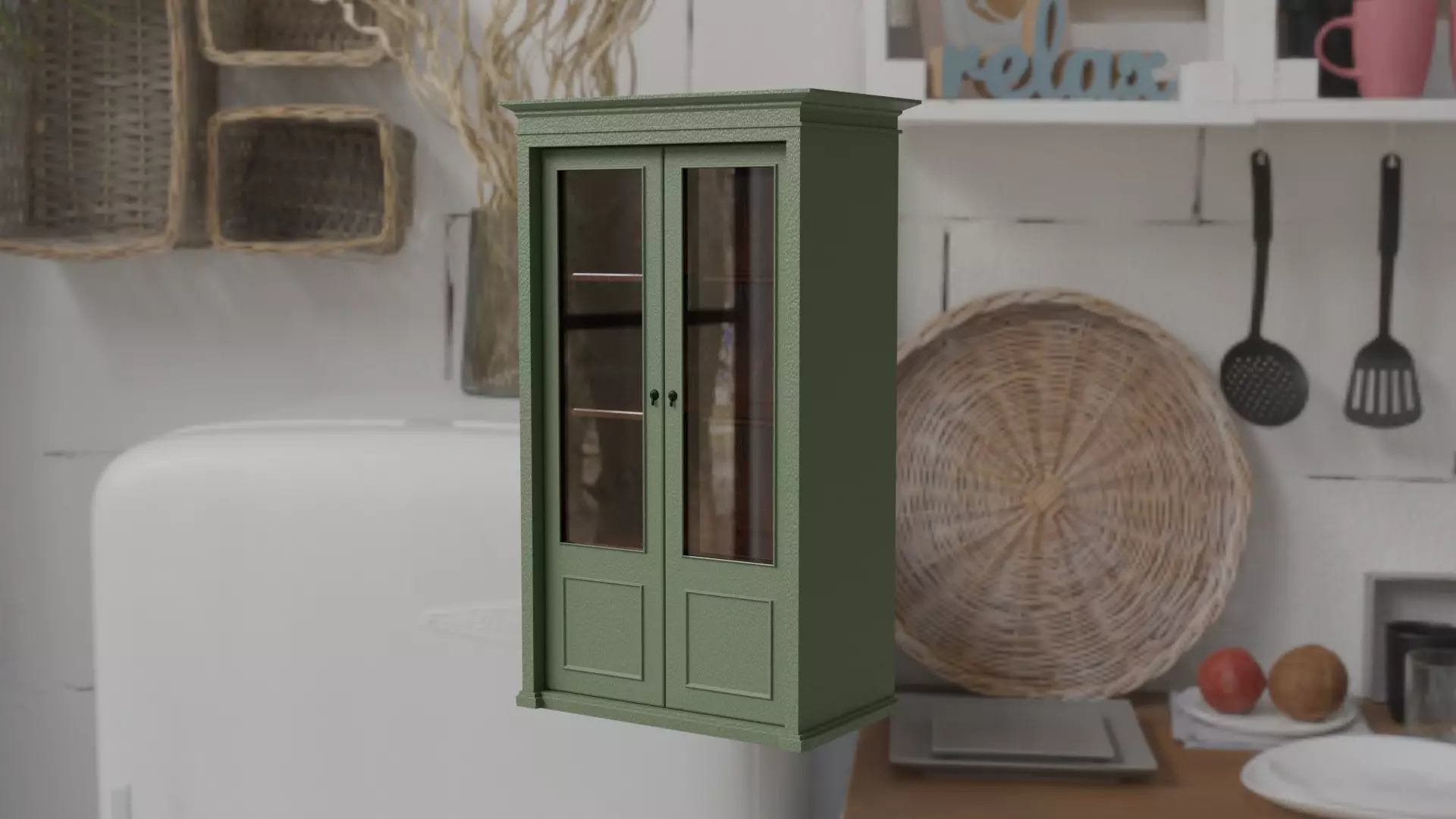 Green Cubboard 3D model