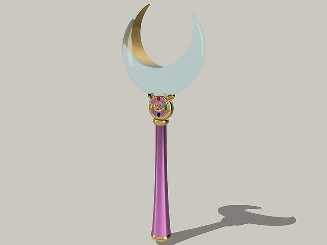 Sailor Moon Wand Moonstick - Manga Version - Cosplay or Prop 3D print model