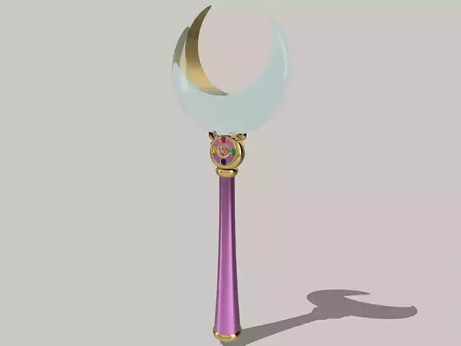 Sailor Moon Wand Moonstick - Manga Version - Cosplay or Prop 3D print model
