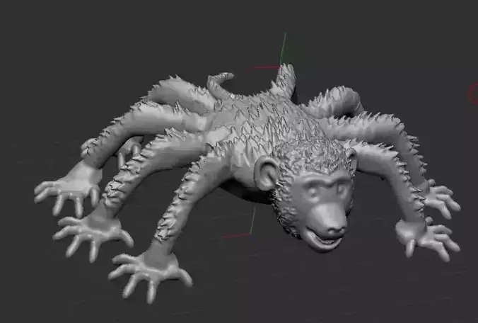 Spider Monkey 3D print model