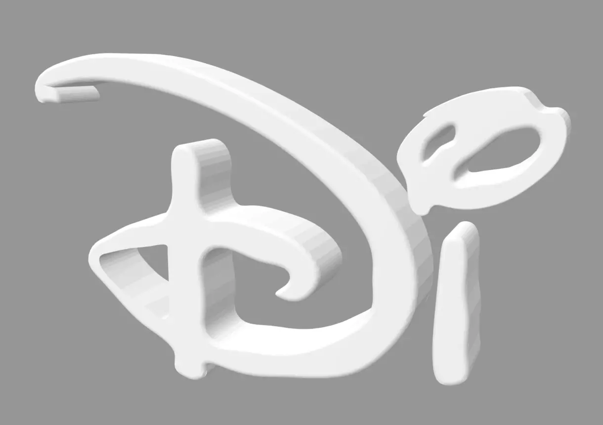 Disney logo  3D print model_0