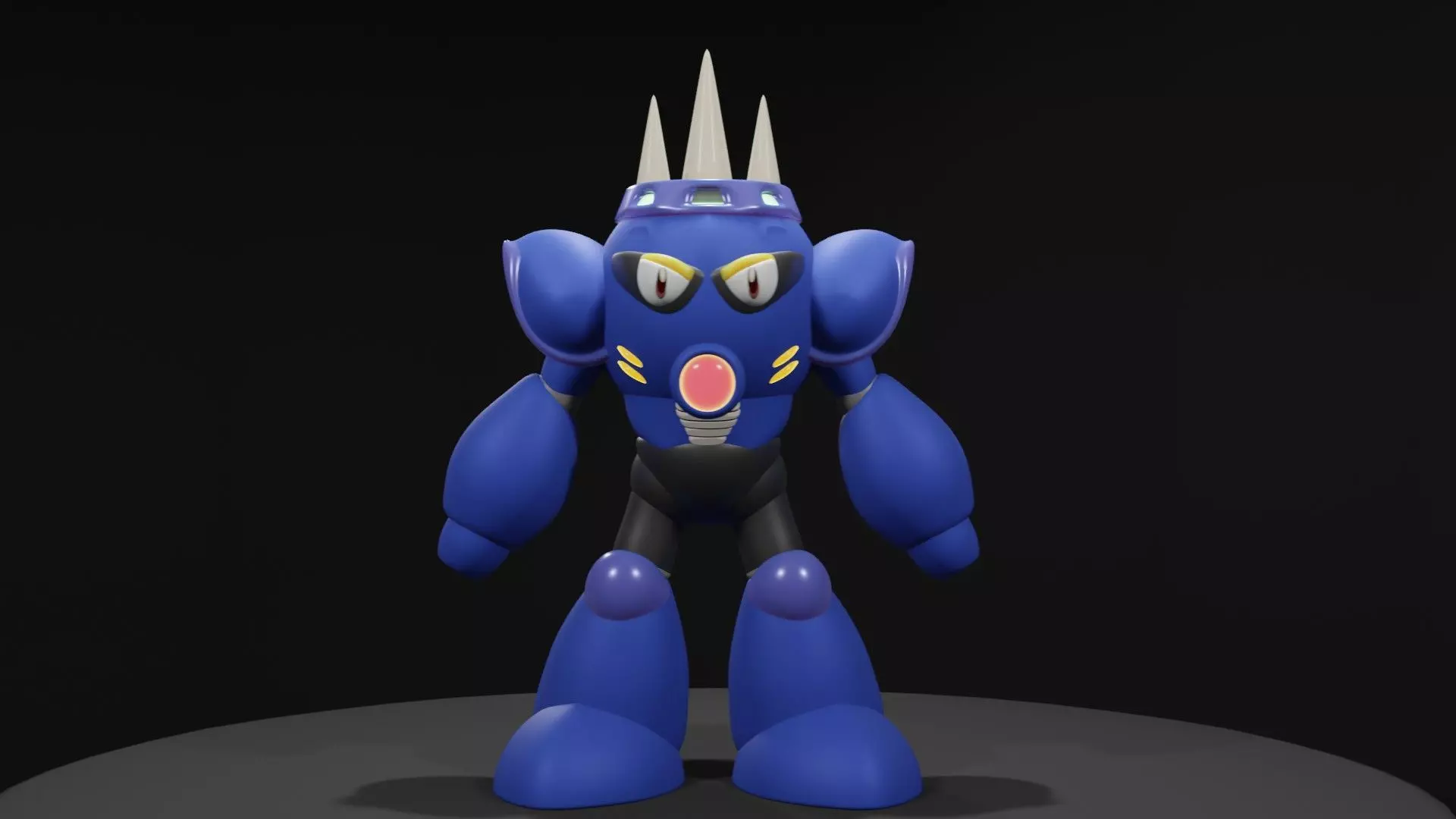 Needleman robot Low-poly 3D model