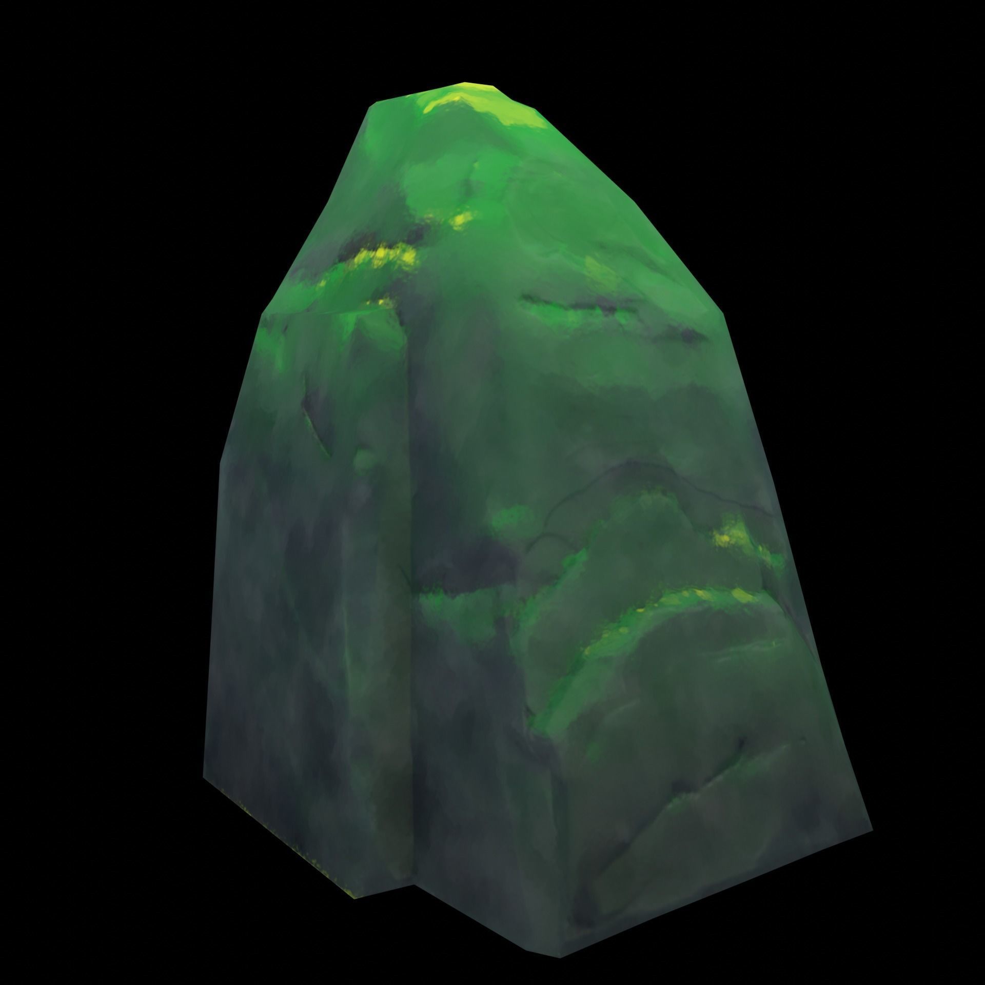 Stylized Ghibli Rocks 2 Low-poly 3D model_13