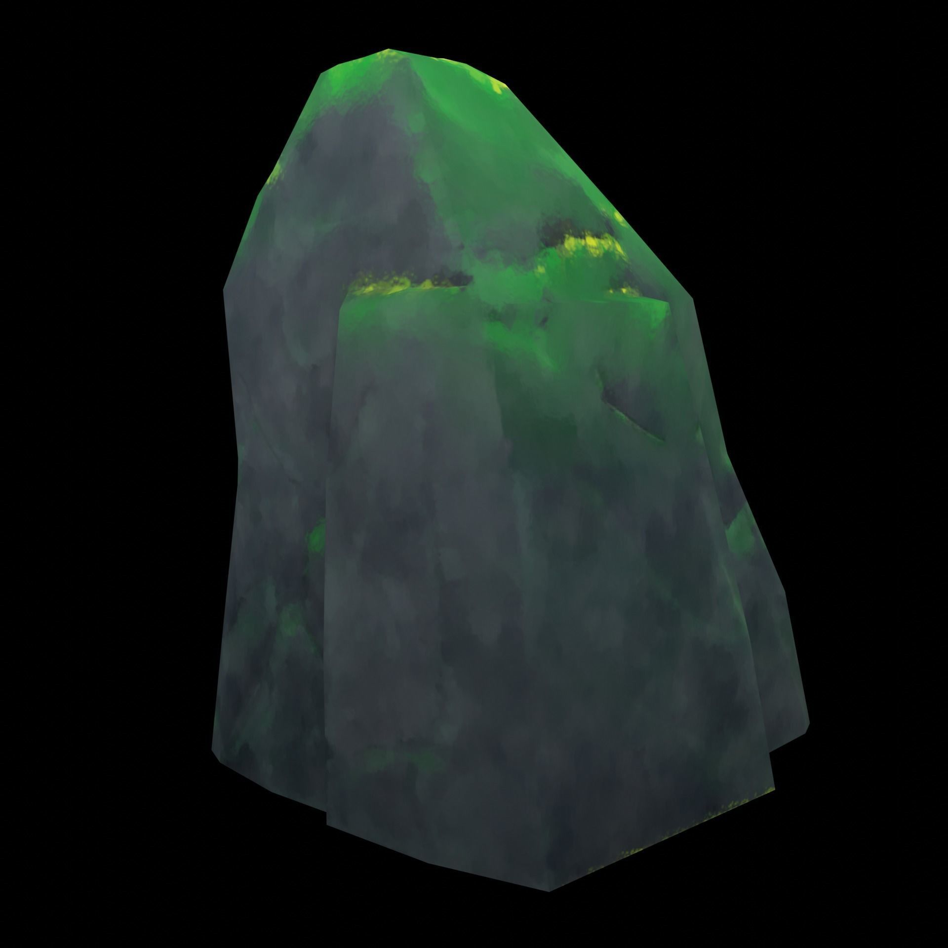 Stylized Ghibli Rocks 2 Low-poly 3D model_11