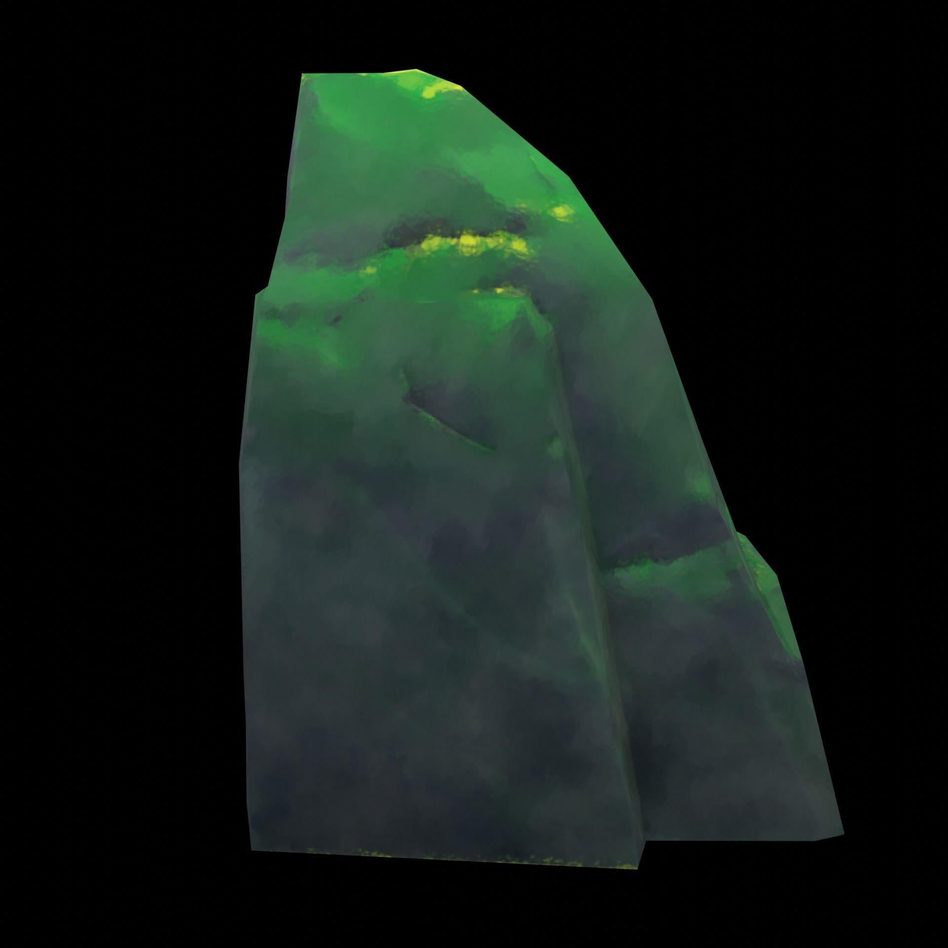 Stylized Ghibli Rocks 2 Low-poly 3D model_12