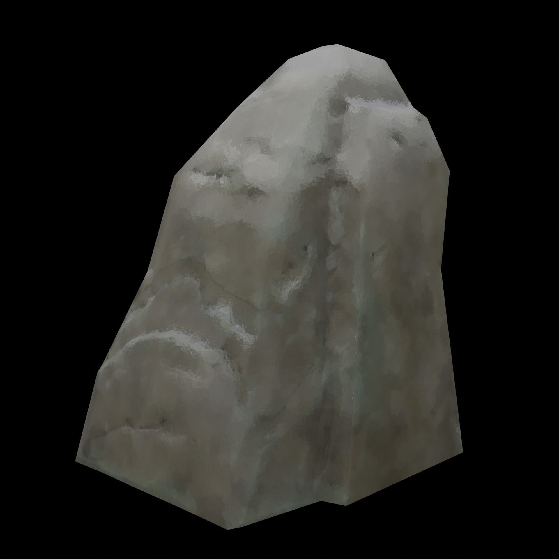 Stylized Ghibli Rocks 2 Low-poly 3D model_5