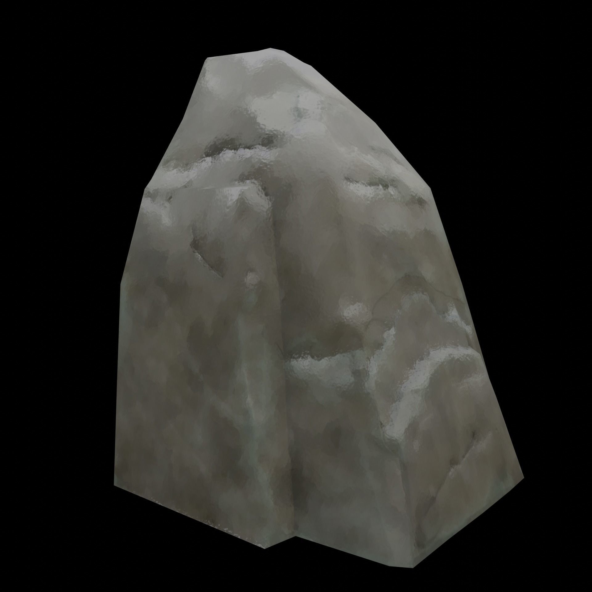 Stylized Ghibli Rocks 2 Low-poly 3D model_7