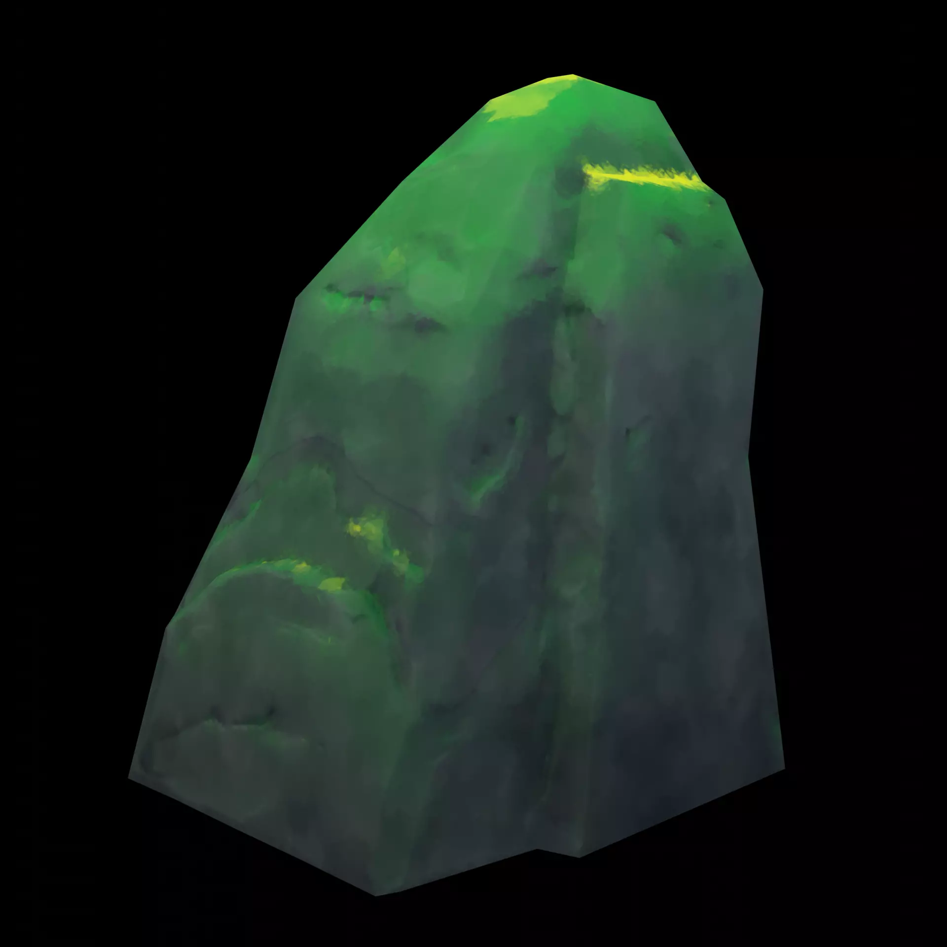 Stylized Ghibli Rocks 2 Low-poly 3D model_0