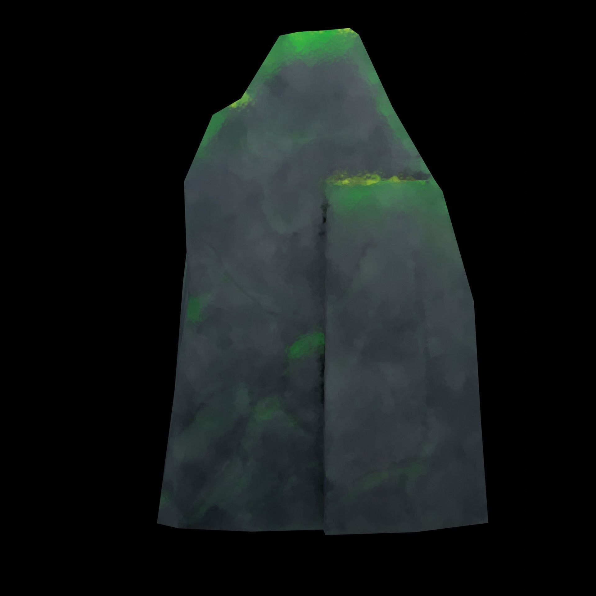 Stylized Ghibli Rocks 2 Low-poly 3D model_10