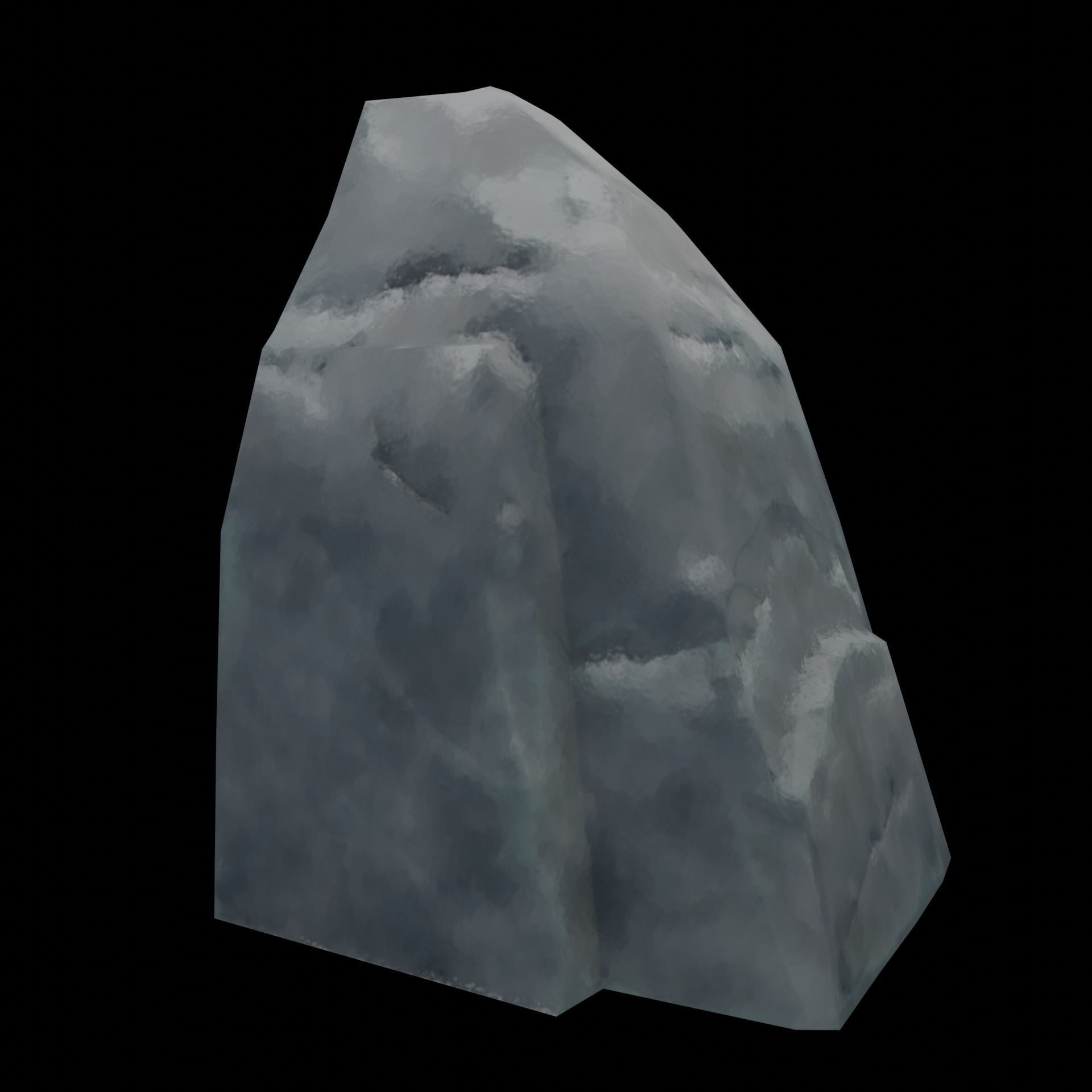 Stylized Ghibli Rocks 2 Low-poly 3D model_4