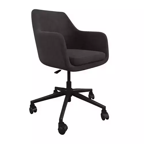Nora grey velvet office chair Actona