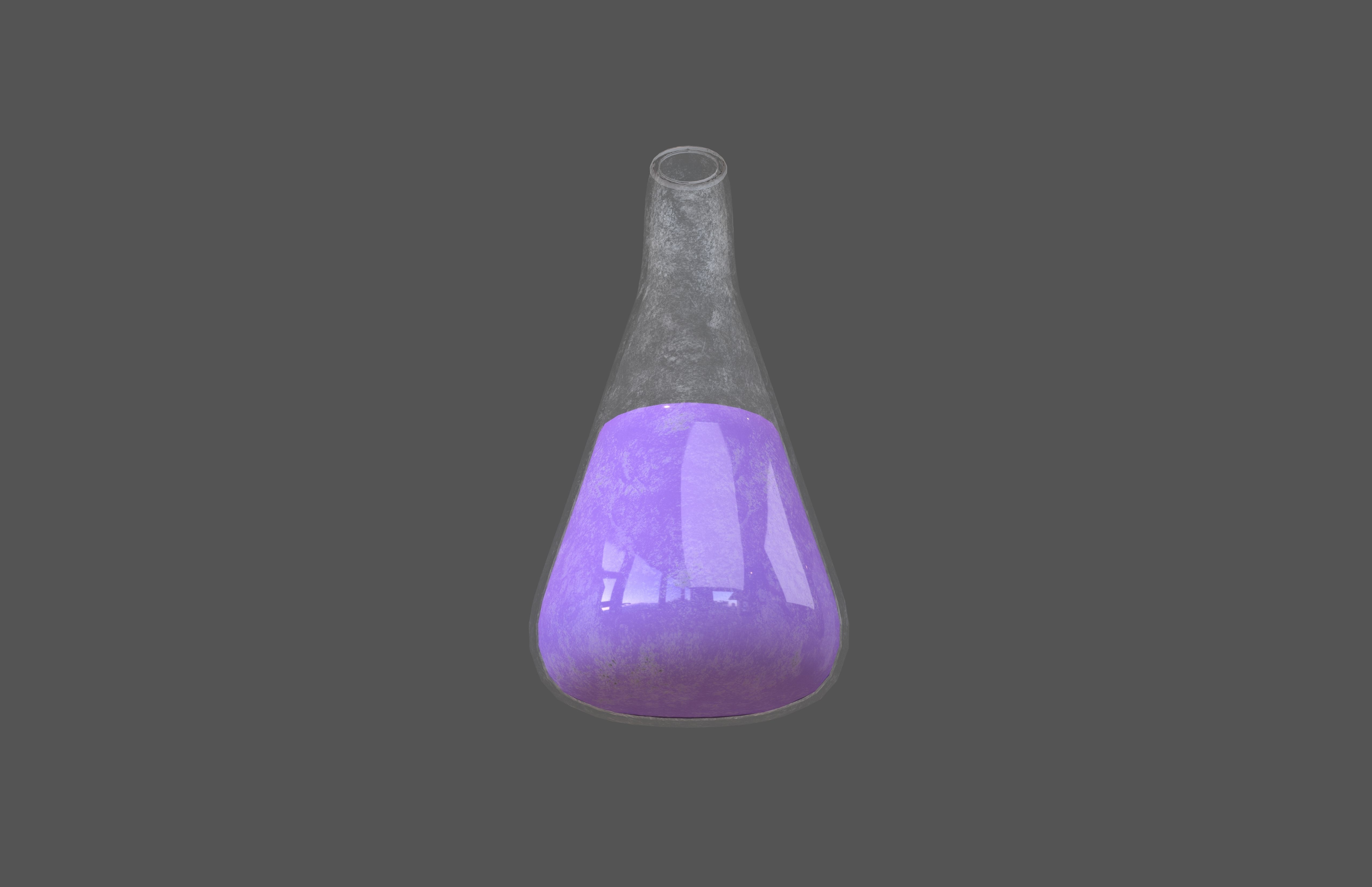 Laboratory Bottle v2 002 Low-poly 3D model_3
