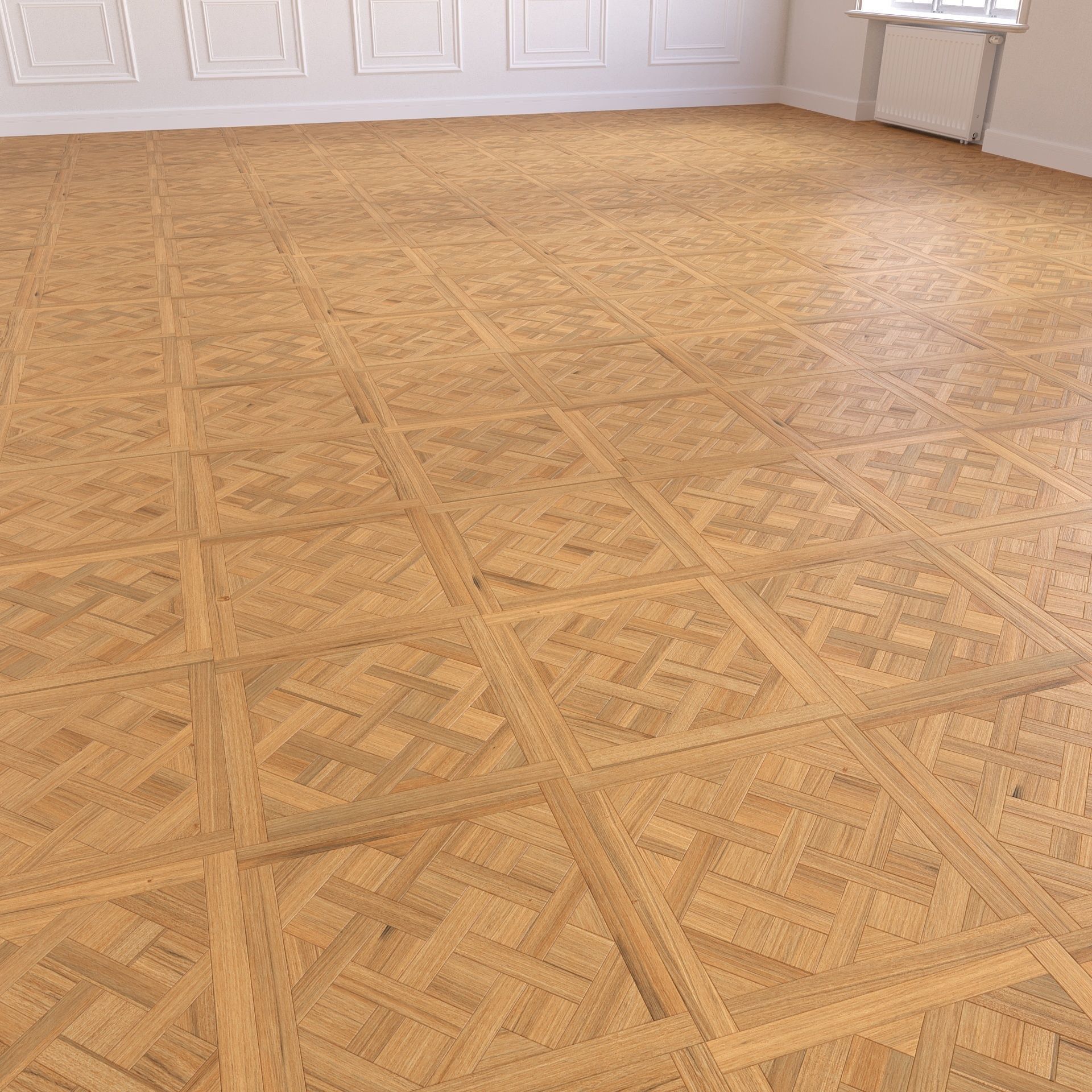 Parquet - Laminate - Wooden floor 3 in 1 Low-poly 3D model_7