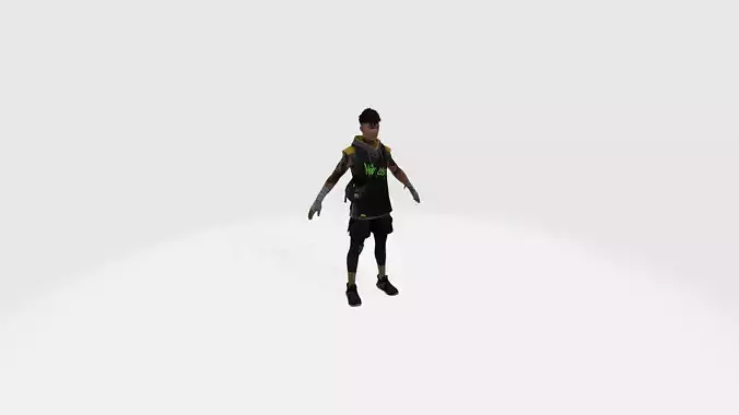 Game cobra Character Low-poly 3D model