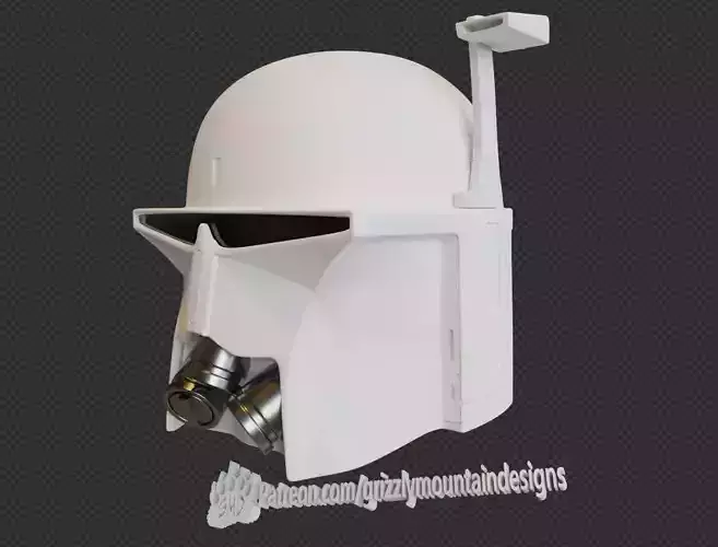 Ralph Mcquarrie concept style Boba Fett inspired helmet 3D print model