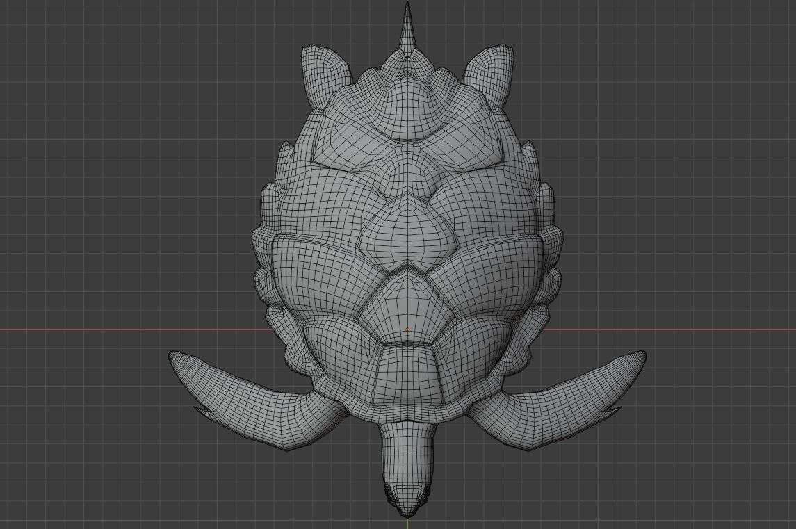 Sea Turtle Animated Low-poly 3D model_19