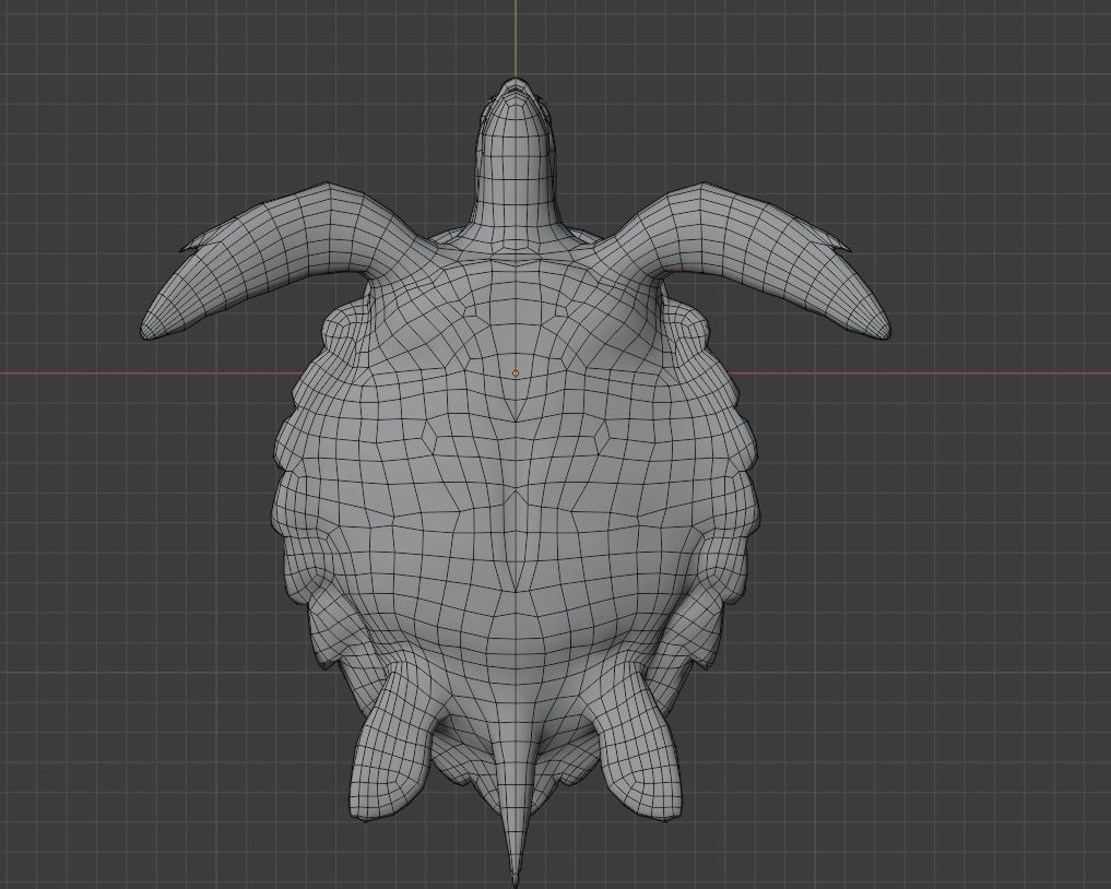 Sea Turtle Animated Low-poly 3D model_14